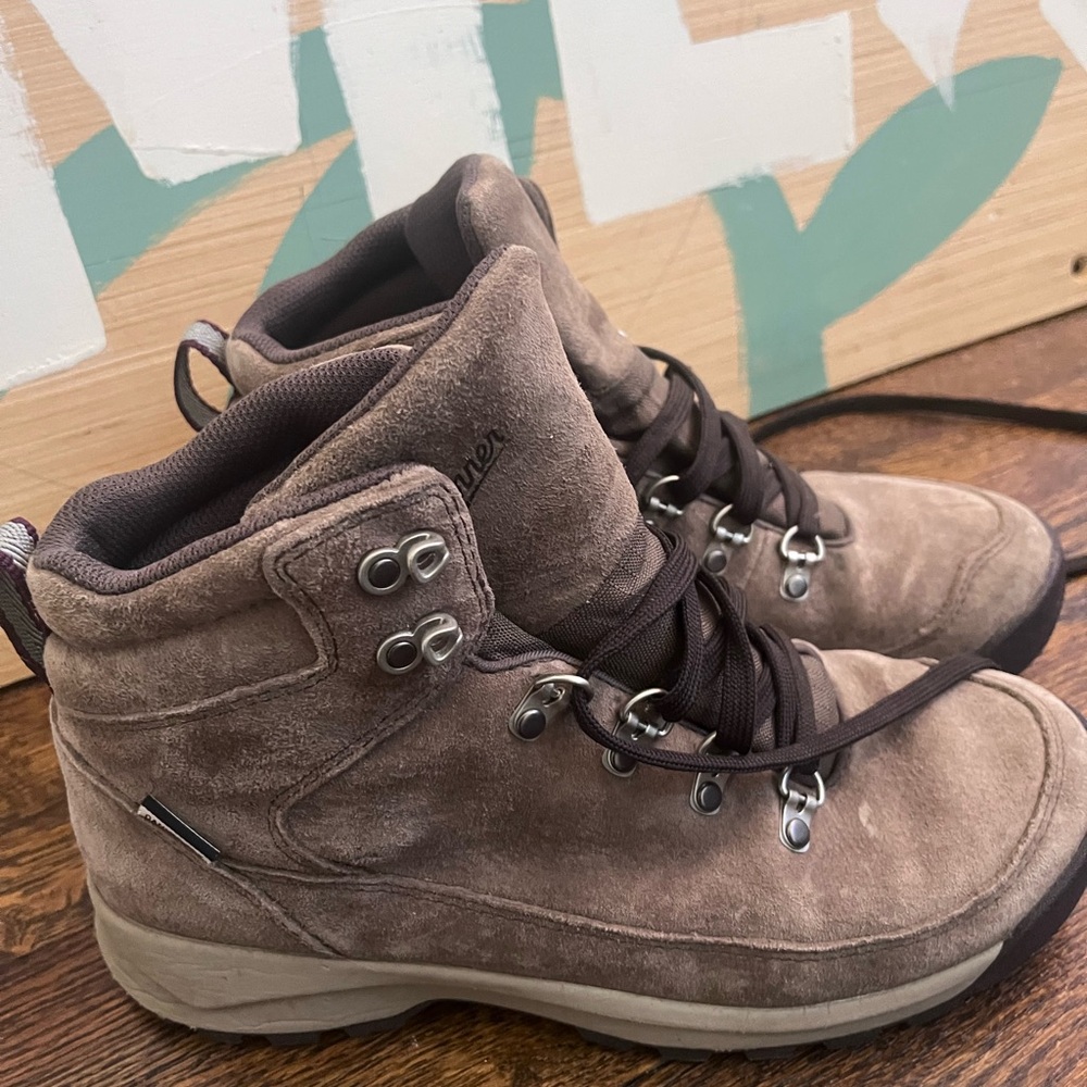 Danner Taupe Suede Lace-Up Women's Hiking Boots